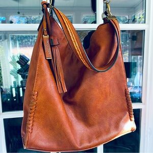 Darcy Marks Tan Brown Hobo Bag